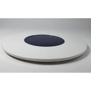 Tupperware Cool Spot Dark Trivet Spoon Rest VTG Navy Blue & White 2828A-6  7 in